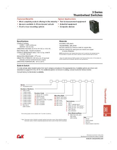 C & K Switches 323100000 Codierschalter BCD 0-9 1St. von C & K Switches