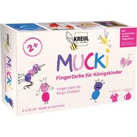 C.KREUL 23051 MUCKI Fingerfarbe für Königskinder 6er Set 50 ml von C.KREUL