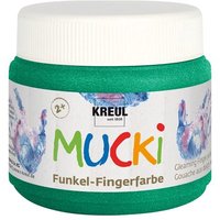 C.KREUL 23123 MUCKI Funkel-Fingerfarbe Smaragd-Grün 150 ml von C.KREUL