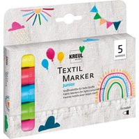 C.KREUL 90719 KREUL Textil Marker medium Junior 5er Set von C.KREUL