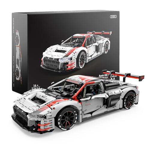 CA NA LLA Rastar Modellauto für Erwachsene, Audi R8 LMS GT3-3314 Teile | Auto zum Bauen, Sammeln und Genießen | Nachbildung im Maßstab 1:8 von CA NA LLA