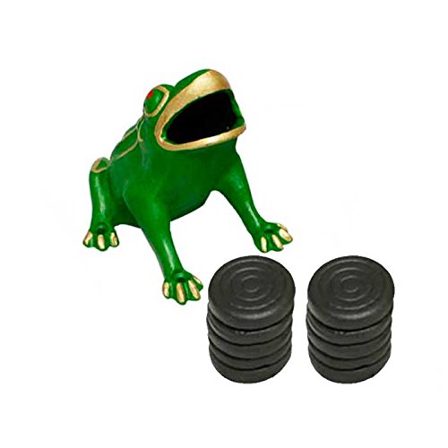 CADENAS Caddenas – Froschspiel Basique aus Gusseisen, (oder Fassspiel): 1 Frosch und 10 Pucks (oder Scheiben) von CADENAS