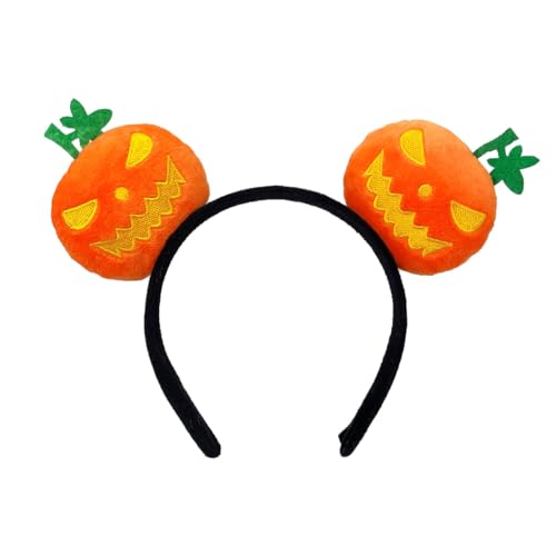 CADTARBAB Halloween Kürbis Stirnbänder Halloween Kostüm Haarband Haarschmuck Haarzubehör Party Cosplay Kostüm Zubehör (Gelb) von CADTARBAB