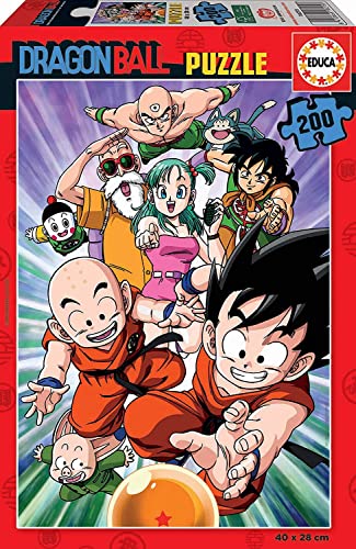 Educa - Dragonball - Puzzle - 200 Teile - original & lizensiert, Verschiedenfarbig von Sonstige