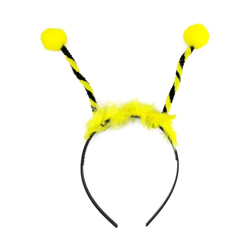 Haarreifen Biene Kostüm,Haarreif Biene Erwachsene,Bienen Haarreif Erwachsene Bienen Kostüm mit Fühlern,Damen Kinder Bienenkostüm Accessoires Als Accessoire für Fasching/Karneval Party(Gelb Schwarz) von CAIKAILIOR