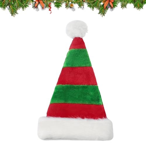 Weihnachtsmütze,Weihnachtsmützen Erwachsene Nikolausmütze Kinder,Plüsch Weihnachtsmann Weihnachts Grinch Mütze,Rot Weihnachten Lustig Santa Hat Christmas Kostüm Accessoires,für Damen Baby Party Hut von CAIKAILIOR