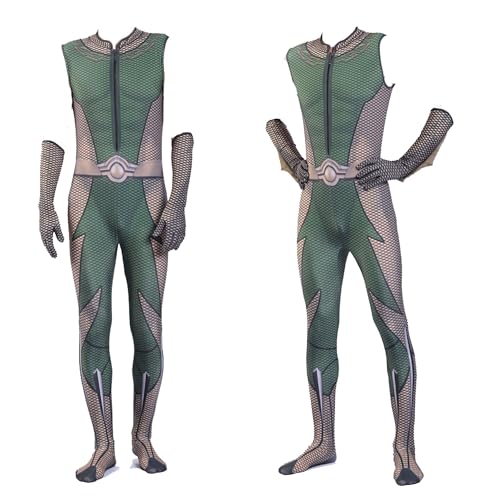 CAIYLAI Anime Homelander / The Deep/Starlight Cosplay-Kostüm, Bodysuit, Kostüm, Halloween, Rollenspiel-Set, komplettes Outfit (tief, 100–110 cm) von CAIYLAI