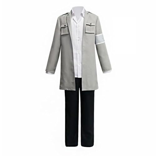 CAIYLAI Anime Titan Cosplay Kostüm Reiner Braun/Pieck Finger/Eren Jaeger Uniform Kostüm Cartoon Rollenspiel Outfits Halloween Komplettes Set (Eren Jaeger, 3XL) von CAIYLAI