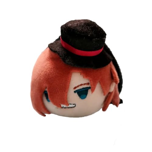 CAIYLAI Bungo Stray Dogs Plüschpuppe, Dazai Osamu/Nakahara Chuuya, 9 cm, Plüschpuppe, Anime-Cartoon-Überwurfkissen, Figur, Plüsch, gefüllt, weich für Fans (Nakahara Chuuya-c) von CAIYLAI