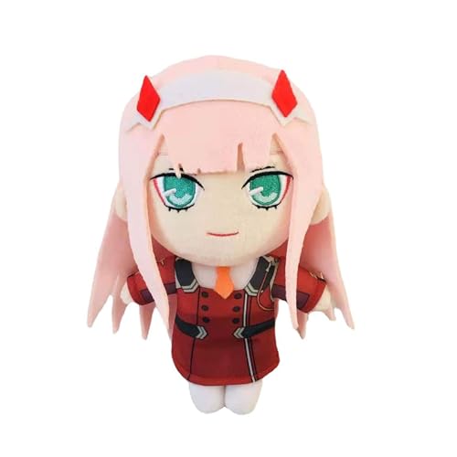 CAIYLAI DARLING in the FRANXX Zero Two Plüschpuppe, Anime 02 Plüschfigur Süße Mädchen 20cm Plüsch Stofffigur Wohndekorationen (02) von CAIYLAI