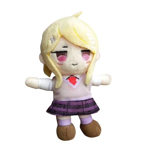 CAIYLAI Japanisches Plüschtier Saihara Syuichi Kokichi Ouma/Akamatsu Kaede Plüschfigur, 15 cm, Cartoon, weiche Stofftiere, Geschenke für Kinder (Kaede Akamatsu) von CAIYLAI