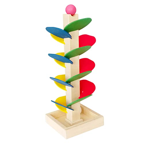 CAKEEYUM Ball Drop Toy Holzbaum Ball Track Game Ball Drop Pädagogik Spielzeug Ball Roll Swirling Tower Spielzeug von CAKEEYUM