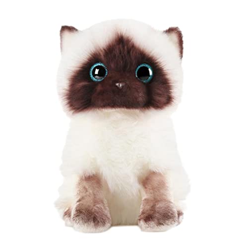 CAKEEYUM Cat Plüschspielzeug Simulation Katzenpuppen Ornamente Weichgefüllte Tierspielzeug für Kinder Geschenk Cat Plush Dollcat Plüsch Spielzeugkatze Puppenspielzeug von CAKEEYUM