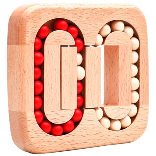 CAKEEYUM Fidget Spinner Cube, rotierendes Fingerspitzen -Holz -Puzzle, Bohnenwürfel Zappel, Hirnteaser Zappern Puzzle, Bildungsübereinstimmung Spiel für Kinder und Erwachsene Stress Angstzucht von CAKEEYUM