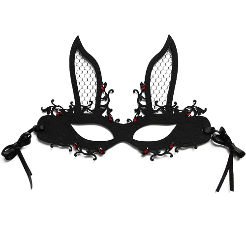 CAKEEYUM Halloween Mask Black Masquerade Maske Kostümmaske Maskerade -Maske für Frauen von CAKEEYUM