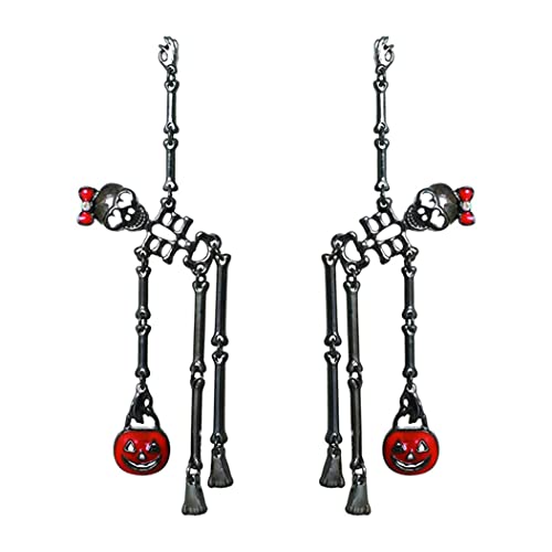 CAKEEYUM Halloween -Ohrringe Halloween Schmuckschmuck Accessoires für Frauen Tanzt Skelette Ohrringe von CAKEEYUM