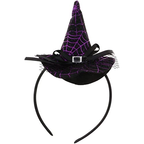 CAKEEYUM Halloween Stirnbänder Spinnen Witch Hüte Stirnbandzubehör Party Charaktere Cosplay -Kostümzubehör von CAKEEYUM