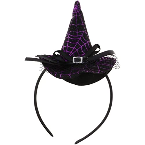 CAKEEYUM Halloween Stirnband Hexenstadband Accessoires Party Cosplay Spider Hexenhut von CAKEEYUM