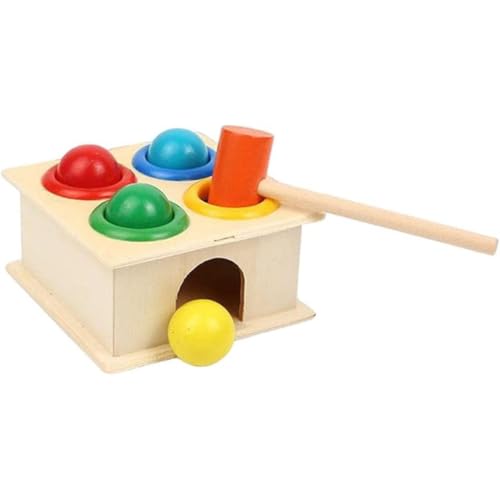 CAKEEYUM Kinder Holzhammer Spielzeug pochende Bankgeschenke Ga von CAKEEYUM