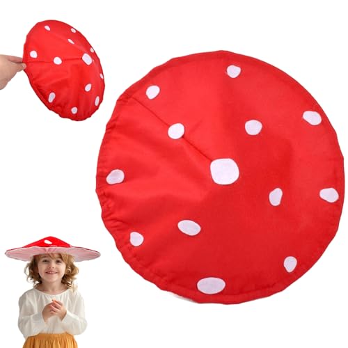 CAKEEYUM Pilzhut -Cosplay für Kinder 16 '' skurriler Pilzhut leicht zu tragen Pilz Feenkostüm mit elastischer Band für Cosplay -Bühnenauftritte Pilzhut Cosplay Pilz Kostüm Pilz H. von CAKEEYUM