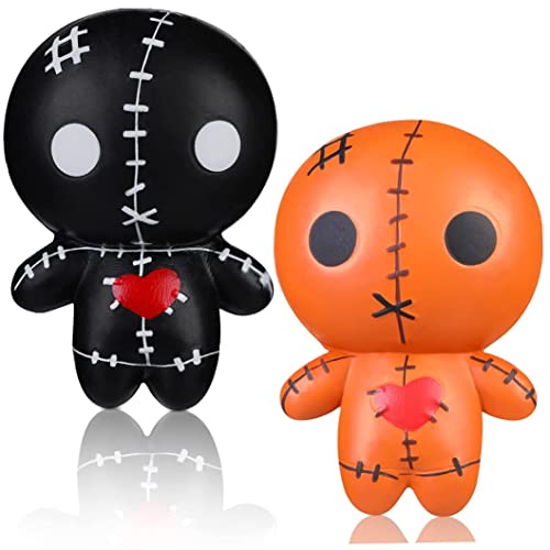 CAKEEYUM Voodoo Dolls Ghost Dolls gruselige Puppen weich langsam aufsteigender Horrorpuppen Stress Relief gruseliges Spielzeug für Halloween -Party -Dekoration Supplies von CAKEEYUM