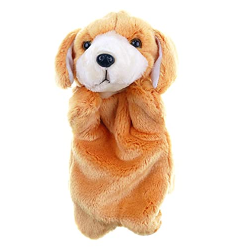 CAKEEYUM Handpuppen -Tierplüschspielzeug weiche kleine Hunde Handpuppe Bildungsspielzeug für Kinder von CAKEEYUM