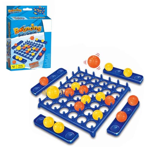 Hüpfballspiel, 6 x 2 x 9 Zoll, interaktives Hüpfballspiel für Kinder und Erwachsene, einfach zu spielende Tischspiele für soziale Interaktion, Stressabbau und Entwicklung von Fähigkeiten, Hüpfba von CAKEEYUM