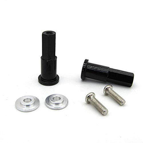 CALIBAN 2 Stück Serien 5 mm Hexagonaler Radnabenadapter aus Metall für D12 1/10 Zubehör Upgrade für Auto, LKW, RC, 4 Stück von CALIBAN