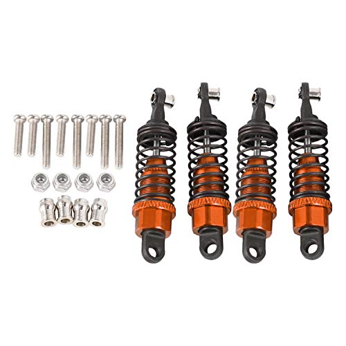 CALIBAN 4 Stück Series Hängeteile halbe Karte aus Metall für 1/16 C14 B14 B36 Truck Q60 Q65 Orange von CALIBAN