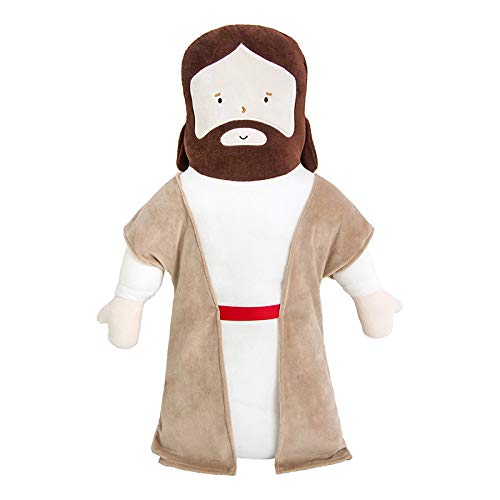 CALIBAN 50 cm Plüschtier Jesus Plüschpuppe Kinder Schlafzimmer Dekoration Fotografie Zubehör Kuscheln Kissen christlich für Mädchen Geschenk von CALIBAN