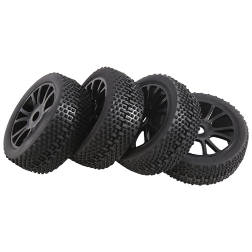 CALIBAN RC 1:8 Off Road Car Gummireifen und Kunststofffelgen HUB Hex 17 mm 81-801 Ersatzteile, A von CALIBAN