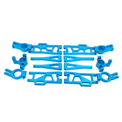 CALIBAN Upgrade-Set für Lenkbecher mit schwenkbarem Arm für 12402-A 12402A 12402 12404 12409 1/12 Teile RC Auto, Blau von CALIBAN