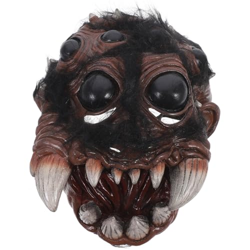 CALLARON Halloween-Spinne Realistische Spinnen-Gesichtsbedeckung Mit Elastischem Horror-Cosplay-Tier-Halbgesichtsbedeckung Dekoratives Halloween-Kostüm Für Damen Und Herren Maskerade (27 X von CALLARON