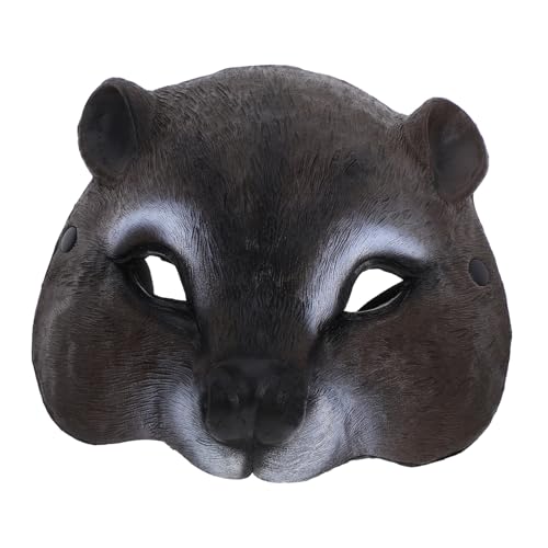 CALLARON Hallween Tiermaske Eichhörnchen Maske Tier Halbgesichtsmaske Für Erwachsene Maskerade Halloween Kostüm Party Cosplay Requisiten von CALLARON