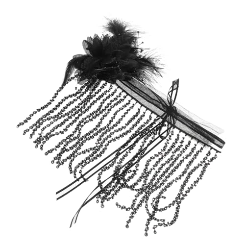CALLARON Schwarze Maske mit Fransen und Strasssteinen Masquerade für Kostümpartys Halloween und Karneval Atmungsaktiv und Mysteriöses Design für Frauen CALLARON Schwarze Maske mit Fransen und Strasssteinen Masquerade für Kostümpartys Halloween und Karneval Atmungsaktiv und Mysteriöses Design für Frauen von CALLARON