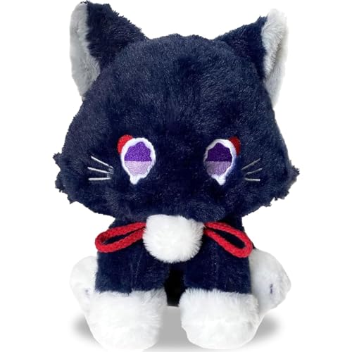 CALLOVE 22cm Anime Katzen Plüschtier Cat Plüsch Spielzeug Mit PP-Baumwollfüllung Plüschtier Plüschtiere Geschenk Für Mädchen Jungen Familie Freunde von CALLOVE