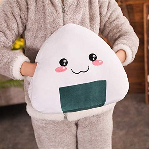 CALLOVE 30-50cm Kawaii Sushi Japanische Reisball Plüsch Kissen Kissen Gefüllte Lebensmittel Plüsch Süße Puppe Entzückende Geschenke 50cm Lächeln Handwärmer von CALLOVE