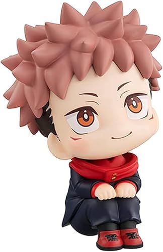 CALLOVE Anime Jujutsu Kaisen Figur Q Version 9 cm, Gojo Satoru sitzende Look-Up-Figur, PVC-Spielzeug, Geschenke (Itadori Yuji) von CALLOVE