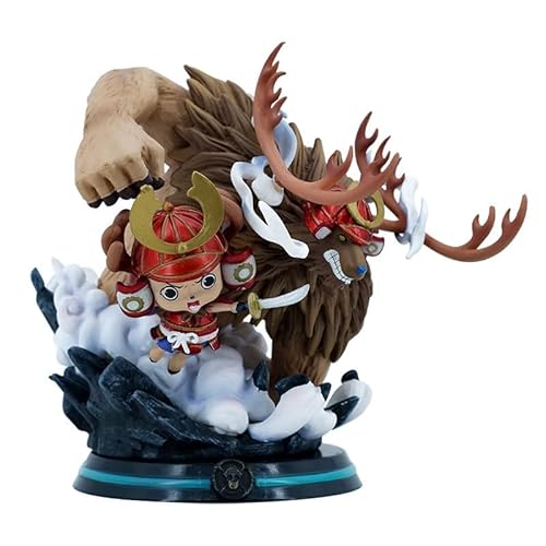 CALLOVE Anime Tony Chopper Figur Antler Samurai Style Kuchendekoration Auto Dekoration 13 cm von CALLOVE