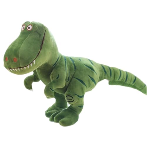 CALLOVE Dinosaurier Plüschtiere, 40 cm Niedlichen Simulation Kuscheltier Tyrannosaurus Rex, Nette Cartoon Plüsch Dinosaurier Stofftier Spielzeug Geschenk für Baby, Kinder, Erwachsene (Grün) von CALLOVE