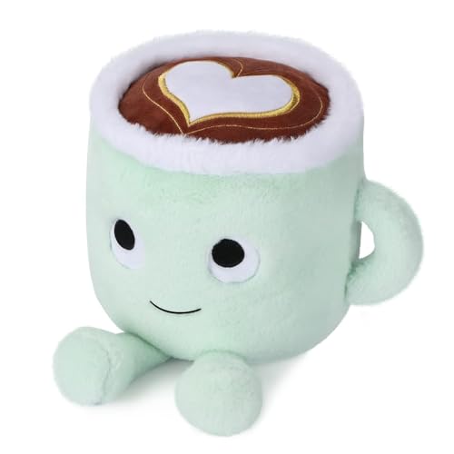 CALLOVE Kaffeetasse Plüschtier Kuscheltier Gefüllte Kaffee Cartoon Soft Doll Tea Cup förmiges Dekorative Kissen Kinderspielzeug Geburtstagsgeschenk Für Kinder Mädchen von CALLOVE