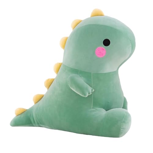 CALLOVE Kuscheltier Dinosaurier Grün, Plüschtier Dino 25 cm, Stofftier Dinosaurier, Plüsch Dino Kissen Puppe Geschenk für Fans Kinder von CALLOVE