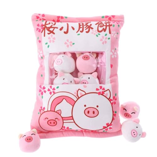 CALLOVE Niedliche Snack-Kissen Kuscheltier Spielzeug Pudding Dekorative abnehmbare Kitty Cat Dolls Kreative Spielzeuggeschenke für Teenager Mädchen Kinder von CALLOVE