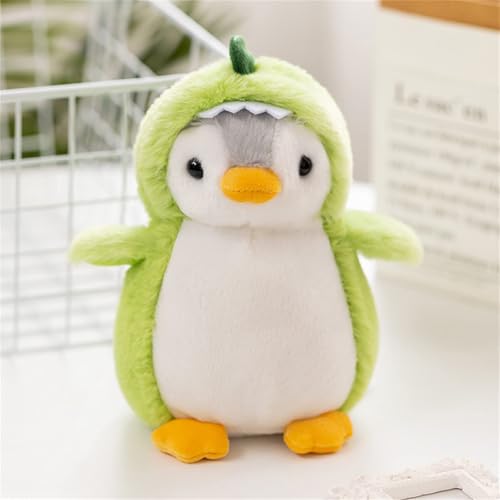 CALLOVE Pinguin Stofftier Plüschtier, Kuscheltier Plüschpuppen Pinguin, 20cm Stofftier Schmusetier Geschenk für Jungen Mädchen Babys (Grün) von CALLOVE