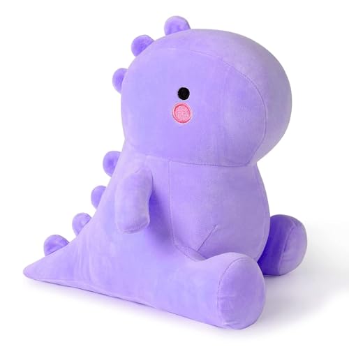 CALLOVE Plüschtier Dinosaurier Kuscheltier Kawaii Plüsch, Plüschsaurier Plüschkissen Spielzeug, Wurfkissen, Kissen Puppe, Schmusetier Geschenk Gefüllt für Kinder Mädchen Jungen von CALLOVE