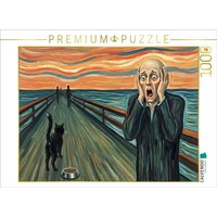 CALVENDO Puzzle Das falsche Katzenfutter - Munch - der Schrei 1000 Teile Lege-Größe 64x48cm Foto-Puzzle für glückliche Stunden CALVENDO Puzzle Das falsche Katzenfutter - Munch - der Schrei 1000 Teile Lege-Größe 64x48cm Foto-Puzzle für glückliche Stunden von CALVENDO Verlag GmbH