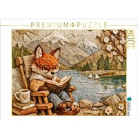 CALVENDO Puzzle Die Lesestunde am See - Fuchs mit Buch 1000 Teile Lege-Größe 64x48cm Foto-Puzzle für glückliche Stunden CALVENDO Puzzle Die Lesestunde am See - Fuchs mit Buch 1000 Teile Lege-Größe 64x48cm Foto-Puzzle für glückliche Stunden von CALVENDO Verlag GmbH