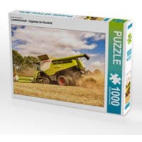 CALVENDO Puzzle Ein Motiv aus dem Kalender Landwirtschaft - Giganten im Kornfeld | 1000 Teile Lege-Größe 64x48cm Foto-Puzzle für glückliche Stunden von CALVENDO Verlag GmbH