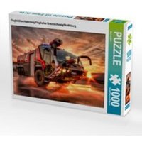 CALVENDO Puzzle Flugfeldlöschfahrzeug Flughafen Braunschweig/Wolfsburg | 1000 Teile Lege-Größe 64x48cm Foto-Puzzle für glückliche Stunden von CALVENDO Verlag GmbH