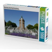 Wasserturm, Mannheim/Deutschland (Puzzle) von CALVENDO Verlag GmbH